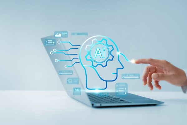 Ai,Agent,And,Assistant,Young,Man,Uses,Ai,Agent,On