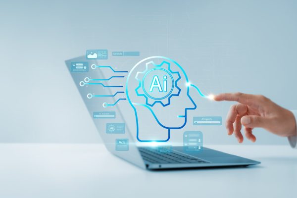 Ai,Agent,And,Assistant,Young,Man,Uses,Ai,Agent,On