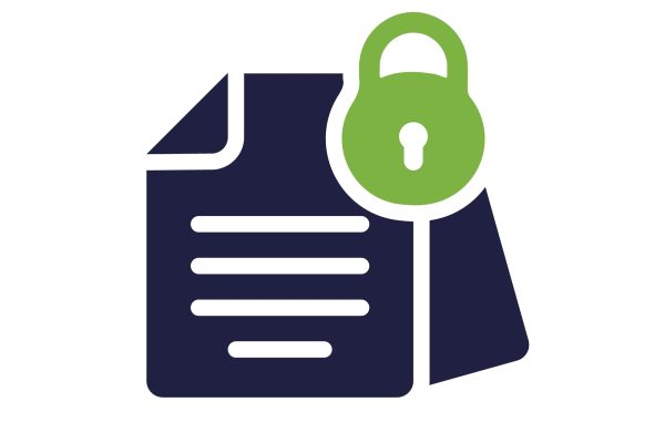 An,Icon,Symbolizing,Secure,File,Management,Shows,A,Document,Integrated