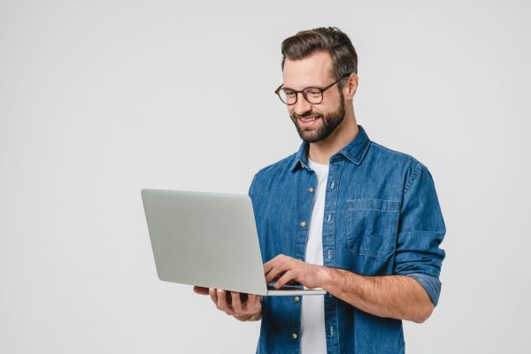 Successful,Caucasian,Young,Man,Student,Freelancer,Using,Laptop,,Watching,Webinars, Successful,Caucasian,Young,Man,Student,Freelancer,Using,Laptop,,Watching,Webinars,
