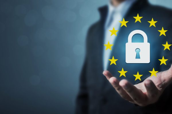 Businessman,Hand,Holding,Sign,General,Data,Protection,Regulation,(gdpr),And