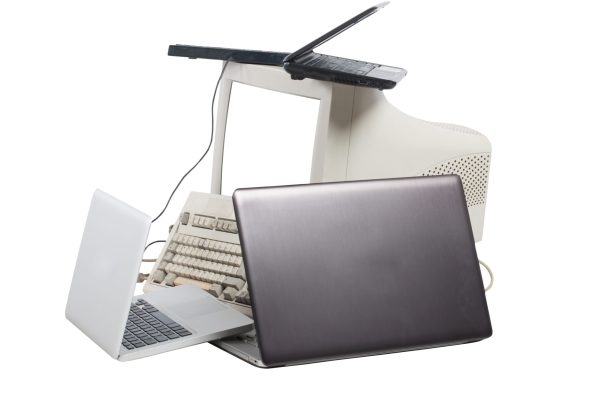 Mixed,Hardware,Of,Modern,And,Old,Personal,Computer,And,Laptop