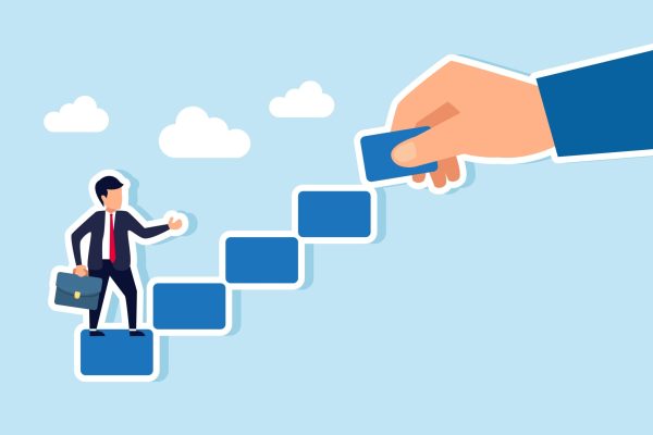 A,Helping,Hand,Supports,Career,Development,,Climbing,The,Staircase,To