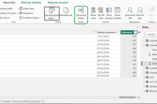 Power BI – Relace Power BI - Relace