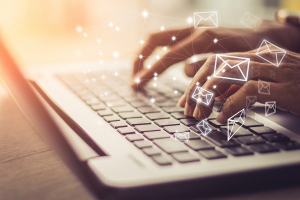 Business,Woman,Hand,Using,Laptop,Pc,With,Email,Icon,,Email Business,Woman,Hand,Using,Laptop,Pc,With,Email,Icon,,Email