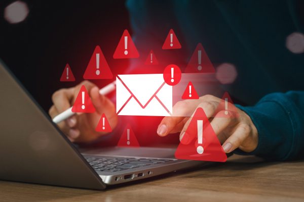 Email,Inbox,Alert,And,Spam,Virus,With,Warning,,Email,Security
