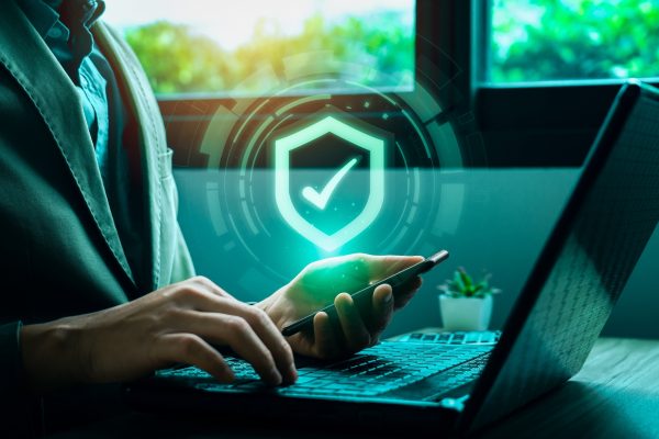 Business,Cyber,Defense,And,Information,Security,Concept,With,Digital,Shield